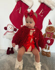 Red Ballet Dancer Baby Bow