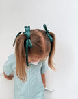 School Bambi Satin Pigtail Bows