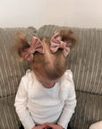 Luxe Velvet Capri Baby Bows