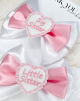 Big sister, Little sister Satin Baby Bows
