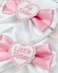 Big sister, Little sister Satin Baby Bows