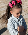 Our Satin Pearl Capri Baby Bows