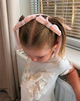 Our Pink & Peach Two Toned Pearl Bambi Girls Bows