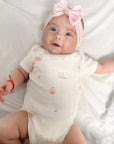 Personalised Luxe Satin Capri Baby Bows