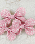 Giraffe Print Baby Bow