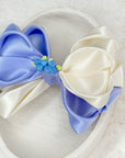 Blueberry Ivy Satin Bow
