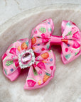 Fruit Salad Satin Baby Bow