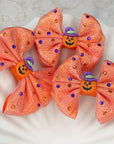 Jack-o’-lantern Capri Baby Bow