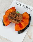 My 1st Halloween Satin Capri Baby Bow