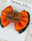 My 1st Halloween Satin Capri Baby Bow
