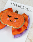 Cute Little Pumpkin Capri Baby Bow