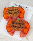 Mummy & Daddy’s Pumpkin Capri Baby Bow