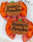 Mummy & Daddy’s Pumpkin Capri Baby Bow
