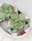 Pink & Sage In Bloom Capri Baby Bow