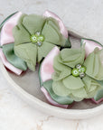 Pink & Sage In Bloom Capri Baby Bow