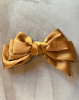 Brown satin bow Barrett