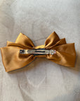 Brown satin bow Barrett