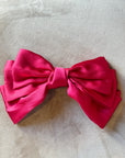 Red satin bow Barrett