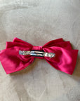 Red satin bow Barrett