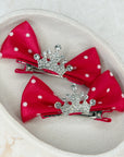 Polka Dot Every Girl Needs Her Crown Pigtail Set