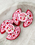 Strawberry Girly Capri Baby Bow
