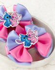Pink & Blue Capri Baby Bow