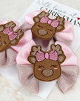 Little Miss Rudolph Capri Baby Bow