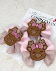 Little Miss Rudolph Capri Baby Bow