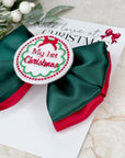 My 1st Christmas Capri Baby Bow
