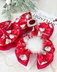 Here Comes Santa Claus Capri Baby Bow