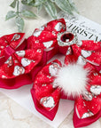 Here Comes Santa Claus Capri Baby Bow