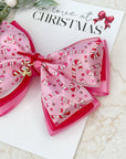 Candy Cane Land Capri Baby Bow