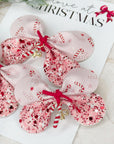 Candy Cane Love Baby Bow