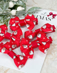 Here Comes Santa Claus Mini Capri & Prinny Baby Bows