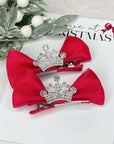 Every Girl Needs Her Christmas Crown Pigtail Set