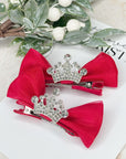 Every Girl Needs Her Christmas Crown Pigtail Set