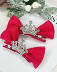 Every Girl Needs Her Christmas Crown Pigtail Set