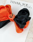 Jack-O’-Lantern Ivy Satin Bow