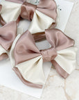 Cinnamon Swirl Capri Baby Bow