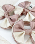 Cinnamon Swirl Capri Baby Bow