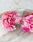 Pink Blooming Flower Pigtail Set