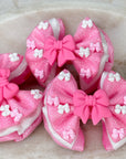 Pink To Make The Boys Wink Capri Baby Bow