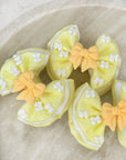Lemon Sorbet Capri Baby Bow