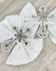 Christening Crucifix Capri Bow