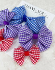 Gingham Bebe Baby Bows