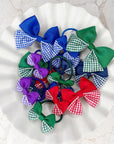 Hint of Gingham Capri Baby Bows