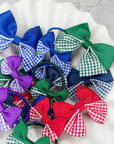 Hint of Gingham Capri Baby Bows