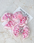Heel Toe Satin Baby Bow