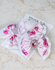 White Swan Satin Baby Bow