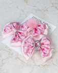 Heel Toe Satin Baby Bow